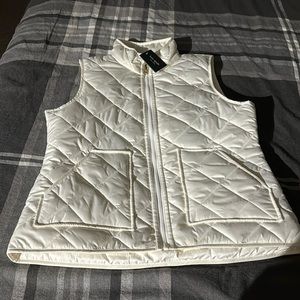 Kate Spade White Puffer Vest